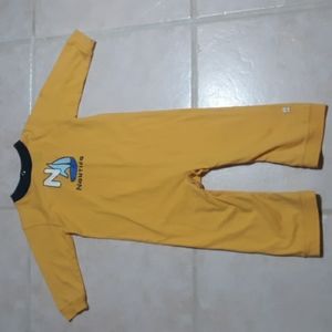 Nautica Yellow Long Sleeve Onesie Baby Jumper 12-18mo #093